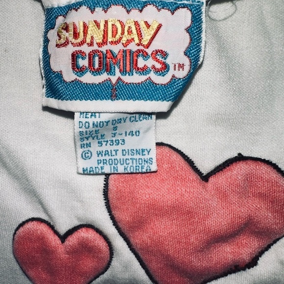Vintage Sunday Comics Mickey and Minnie Mouse top - Picture 3 of 6
